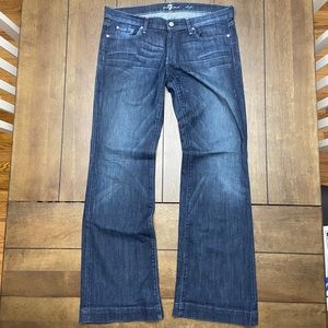 7 for all mankind Dojo Flare Dark Wash Jeans 32